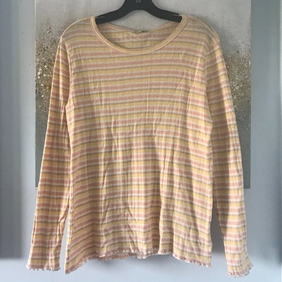 Lucky Brand Striped Cotton Shirt (NWT) - Picture 1 of 12